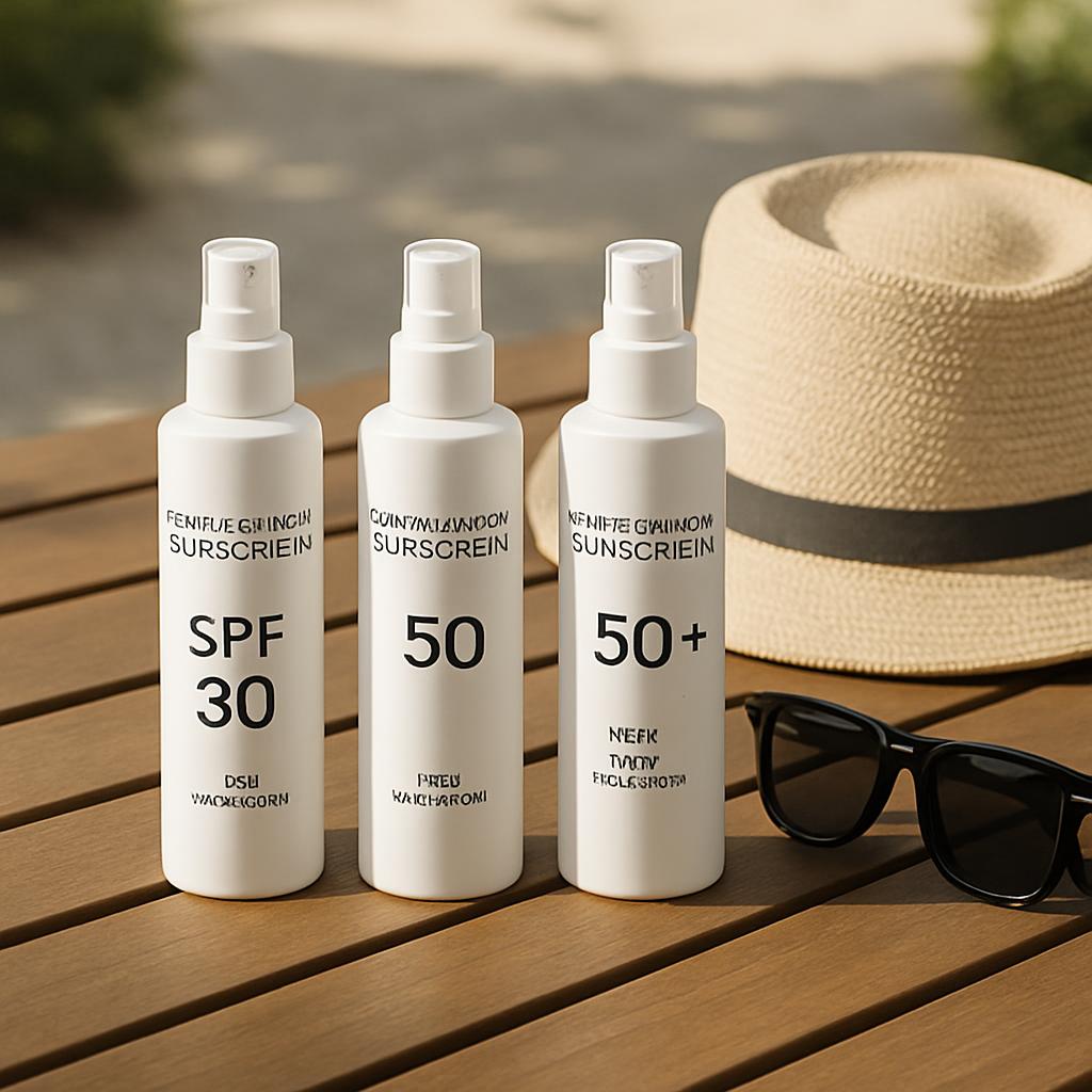 Les trois types de sierre chimbint Sun Scream que sont SPF 30, SPF 50 et SPF 50+.